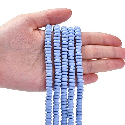Handmade Polymer Clay Beads Strands X-CLAY-N008-008-92-1