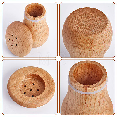 Wood Toothpick Bottle AJEW-WH0342-96-1