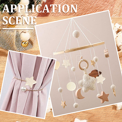 180Pcs Wood Beads WOOD-PA0001-65-1