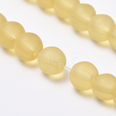 Transparent Glass Beads Strands X-GLAA-Q064-11-10mm-1