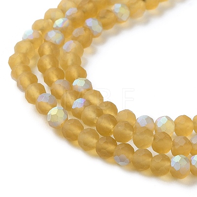 Transparent Glass Beads Strands X1-EGLA-A034-T4mm-MB04-1