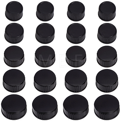 30Pcs 5 Styles PE Plastic Bottle Cap FIND-GF0009-72-1