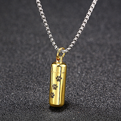 Stainless Steel Column Pendant Necklaces for Women SF8174-4-1