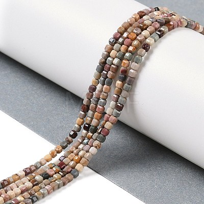 Natural Agate Beads Strands X-G-G991-C02-01-1