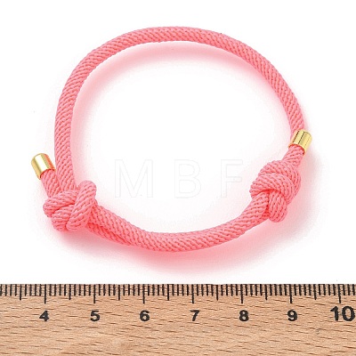 Adjustable Nylon Round Milan Cord Slider Bracelet Making FB-H001-01G-07-1