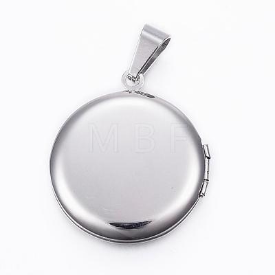 Tarnish Resistant 304 Stainless Steel Locket Pendants STAS-H389-30P-1