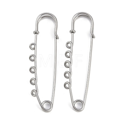 304 Stainless Steel Safety Pins Brooch Findings STAS-K252-05C-P-1