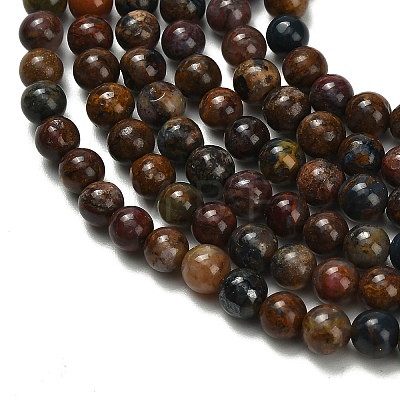 Natural Pietersite Beads Strands G-L642-B16-4mm-1