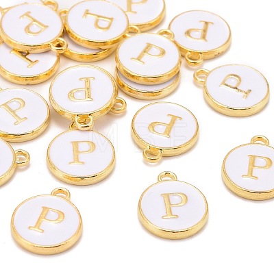 Golden Plated Alloy Charms X-ENAM-S118-01P-1