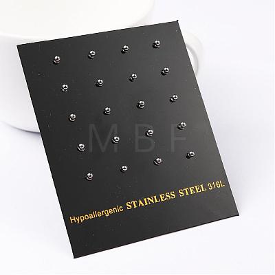 304 Stainless Steel Ball Stud Earrings EJEW-2224-2mm-P-1