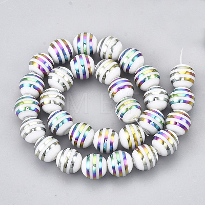 Electroplate Glass Beads EGLA-S172-08A-1