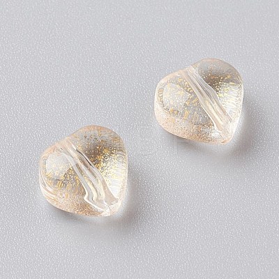Electroplate Glass Beads EGLA-E059-F07-1