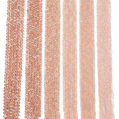 Electroplate Glass Beads Strands EGLA-A044-T6mm-B21-1