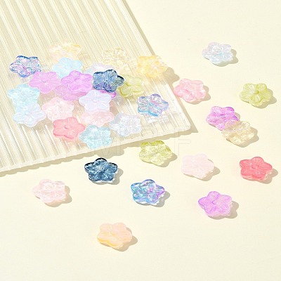 30Pcs Baking Paint Glass Beads GLAA-FS0001-97H-1