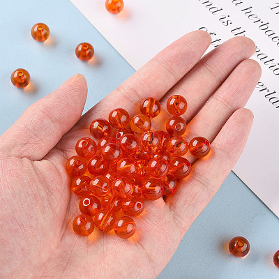 Transparent Acrylic Beads X-MACR-S370-A10mm-726-1