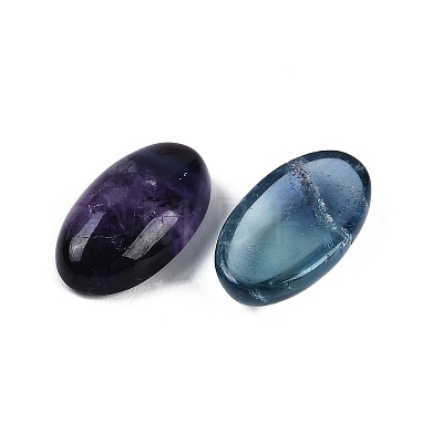 Natural Colorful Fluorite Cabochons G-H288-01E-1