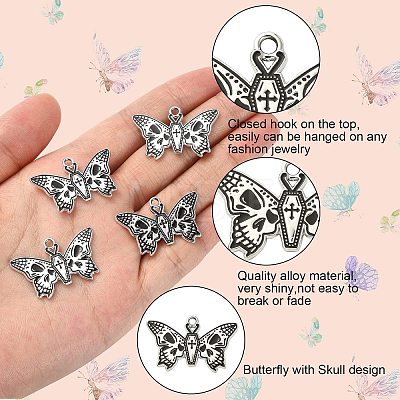 20Pcs Halloween Alloy Enamel Pendants ENAM-CJ0004-03-1