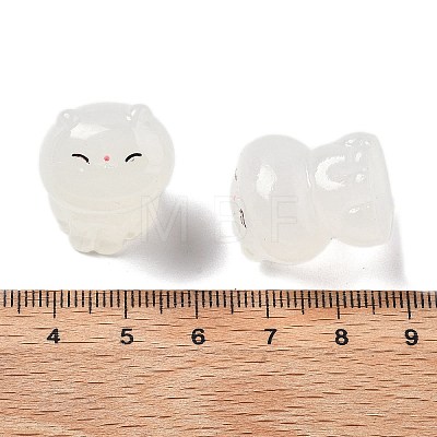 Luminous Resin Cute Little Cat Ornaments RESI-R459-01A-1