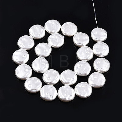 ABS Plastic Imitation Pearl Beads Strands KY-N015-08-B01-1
