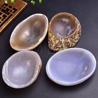 Natural Agate Charging Bowl for Cleansing PW-WG25657-01-1
