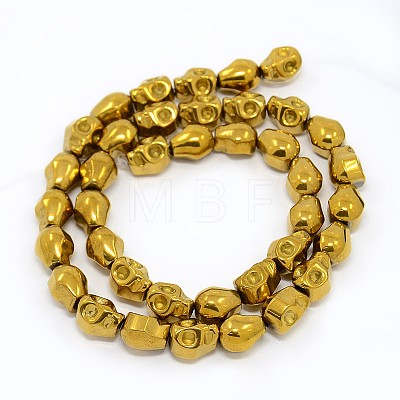 Electroplate Non-magnetic Synthetic Hematite Beads Strands G-J180-04-1