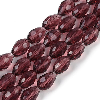 Transparent Glass Beads Strands LS-EGLA-N013-T8mm-D03-1