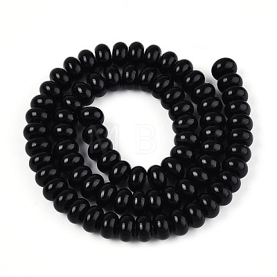Opaque Spray Painted Glass Beads X-GLAA-ZX008-8mm-18F-1