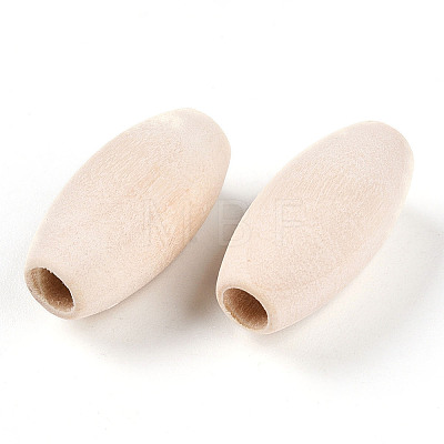 Unfinished Wood Beads WOOD-S650-85-01-LF-1