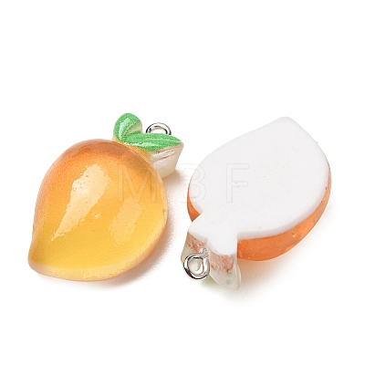 Fruit Theme Opaque Resin Imitation Food Pendants RE-CBA49A8-04C-1