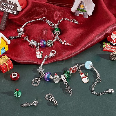 DIY Christmas Bracelet Making Kits DIY-SC0018-84-1