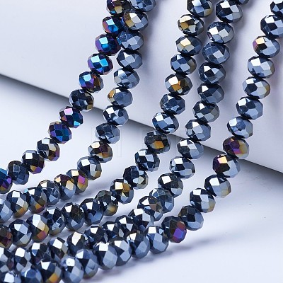 Electroplate Glass Beads Strands LS-EGLA-A044-P4mm-B18-1