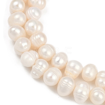 Natural Cultured Freshwater Pearl Beads Strands PEAR-I007-07Y-07A-1