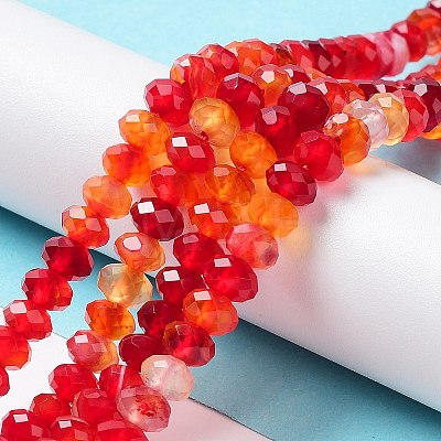 Natural Banded Agate/Striped Agate Beads Strands G-E605-A02-01E-1