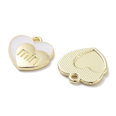 Rack Plating Alloy Enamel Pendants PALLOY-F311-10G-1