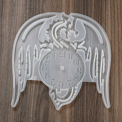 Flying Dragon Wall Clock Silicone Molds DIY-E072-02-1