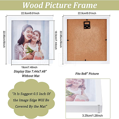 Wood Picture Frame DIY-WH0162-59A-1