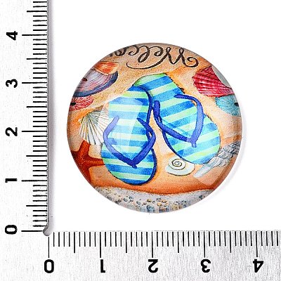 Glass Cabochons GGLA-T004-11I-1