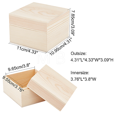 Wooden Box Storage for Handmade Soap WOOD-WH0103-40-1