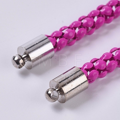 Iron Popcorn Chain Necklaces Making AJEW-PH00757-01-1