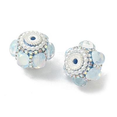Sparkling Acrylic Rhinestone Beads CLAY-NH0003-01S-06-1
