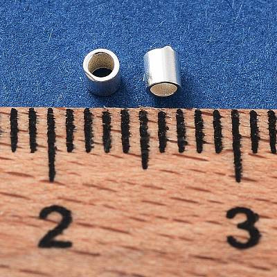 925 Sterling Silver Spacer Tube Beads STER-Z006-01D-S-1