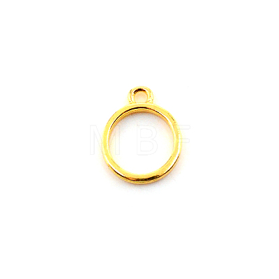 Alloy Open Back Bezel Charms LS-FIND-WH0094-90G-1