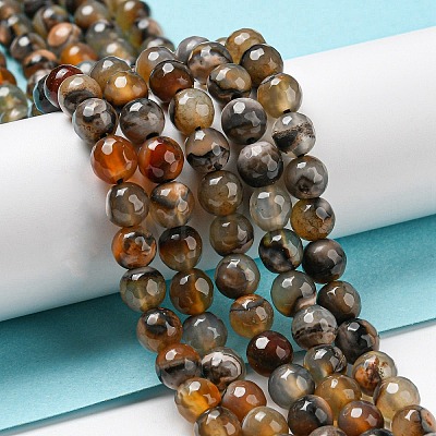 Natural Agate Beads Strands G-C082-A01-14-1