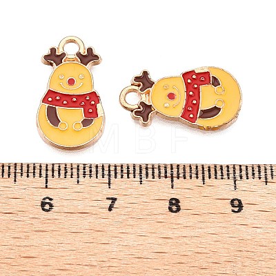 Christmas Theme Alloy Enamel Pendants ENAM-T020-10S-1