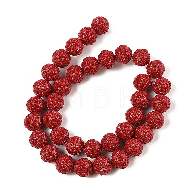 Synthetic Coral Carved Beads Strands CORA-U003-05A-1