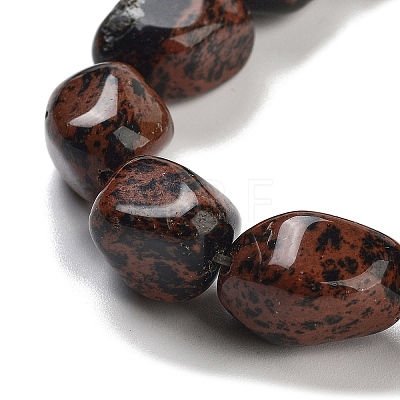 Natural Mahogany Obsidian Beads Strands G-Z061-A05-01-1