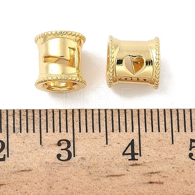 Brass European Beads KK-B166-01G-7-1