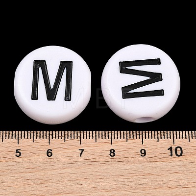 Opaque Acrylic European Beads AC-CBA3BDD-01M-1