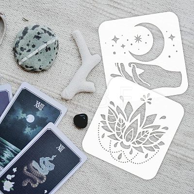 12Pcs 12 Styles PET Hollow Out Drawing Painting Stencils Sets DIY-WH0383-0060-1