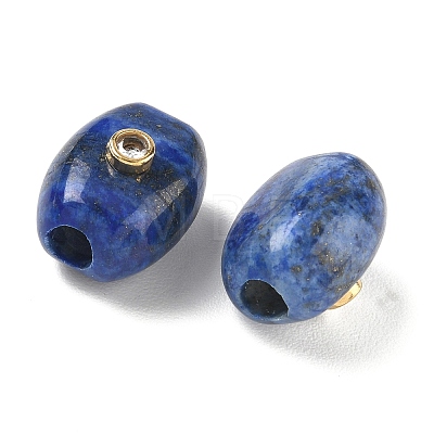 Dyed Natural Lapis Lazuli European Beads GG-CBA105B-02I-G-1